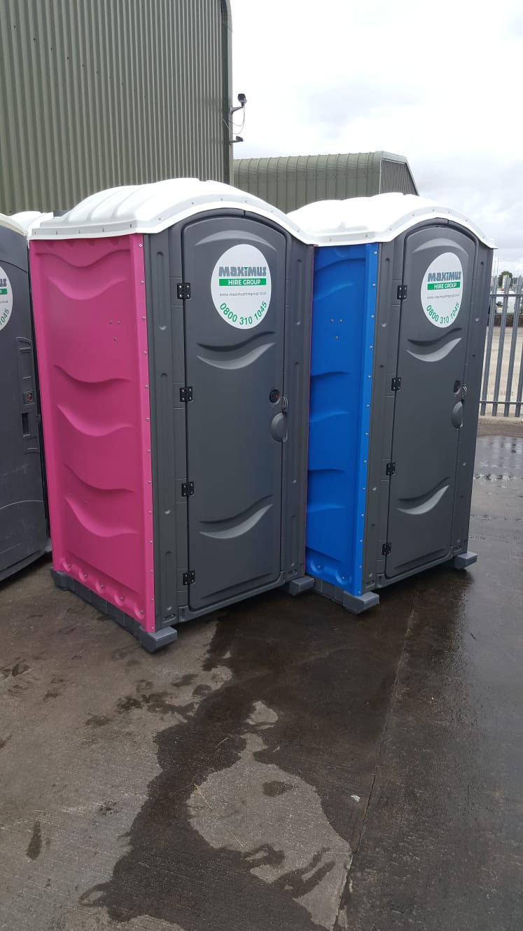 male and female portable loos